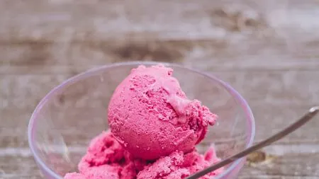 Eis, Eiscreme, Himbeereis