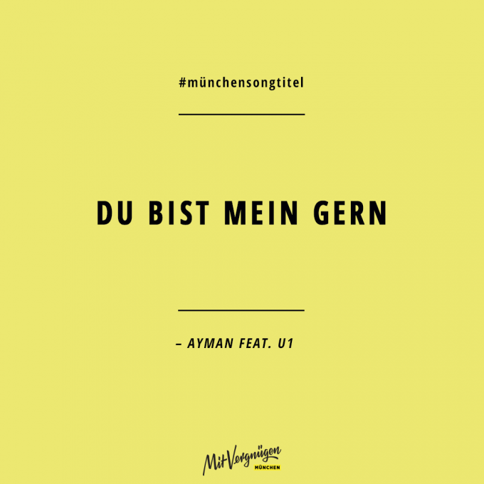 München in Songtiteln