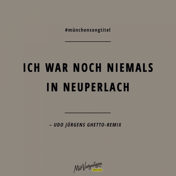 München in Songtiteln