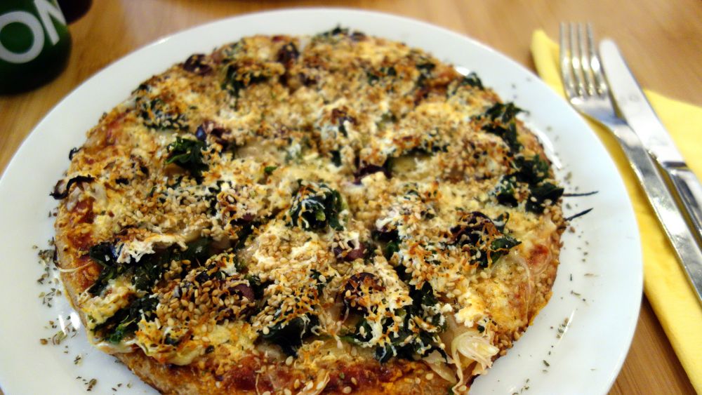Vegetarische und vegane Pizza essen im Zodiac in Neuhausen