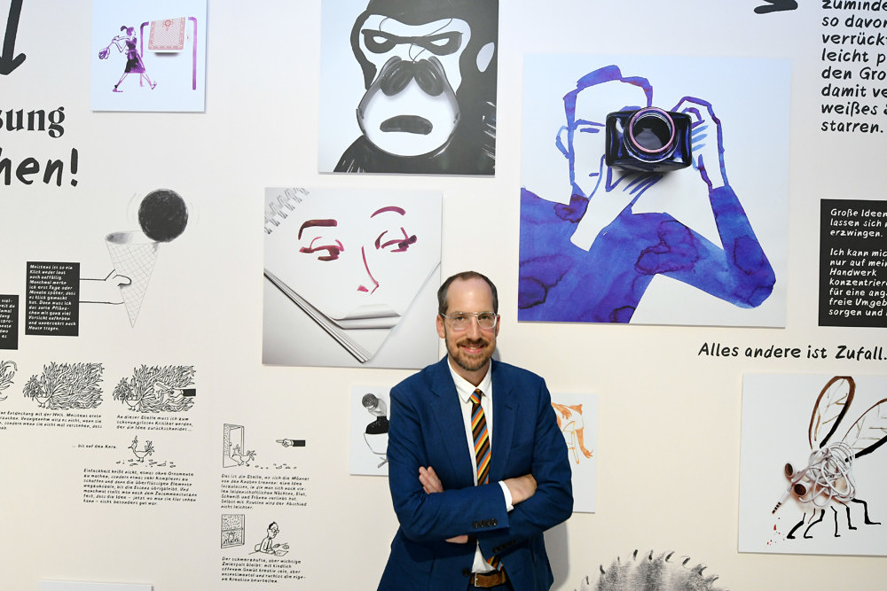 "Im Auge des Betrachters": Die Christoph Niemann-Ausstellung im Literaturhaus