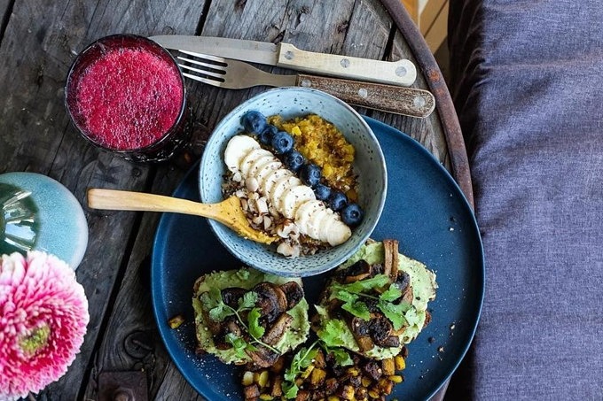 Frühstück vegan Bananaleaf