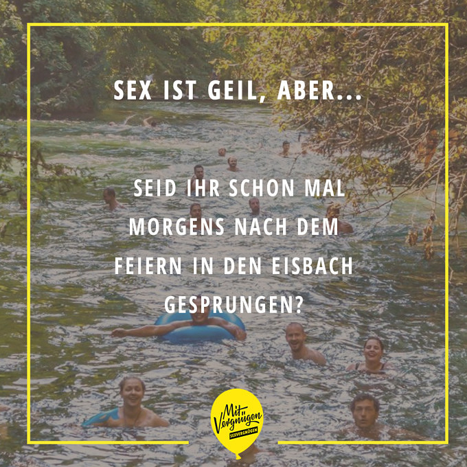 Sex ist geil, aber Sexvergnügen