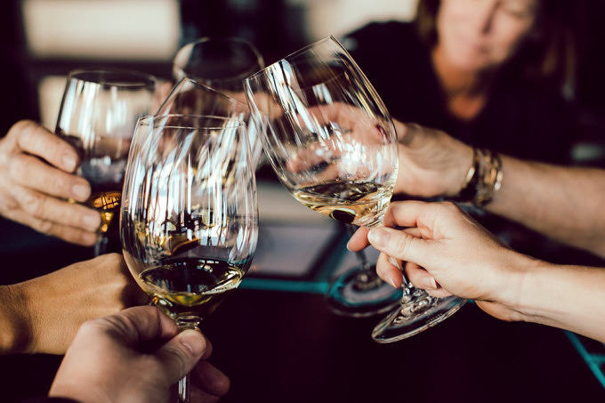Weihnachtsfeier Wein Tasting