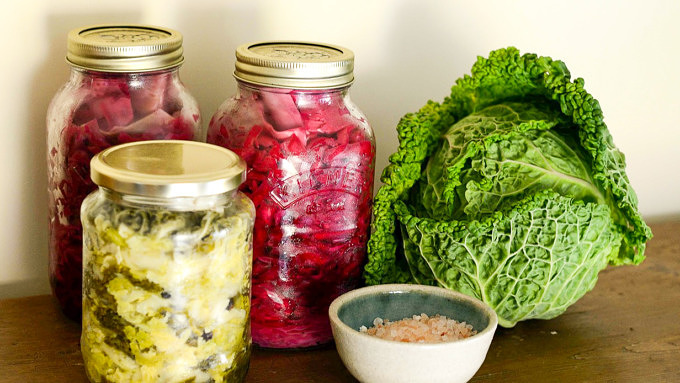 Fermentieren Sauerkraut