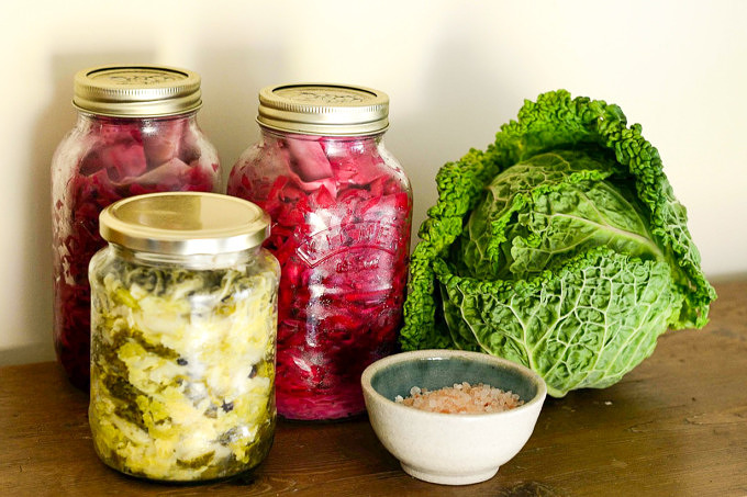 Fermentieren Sauerkraut