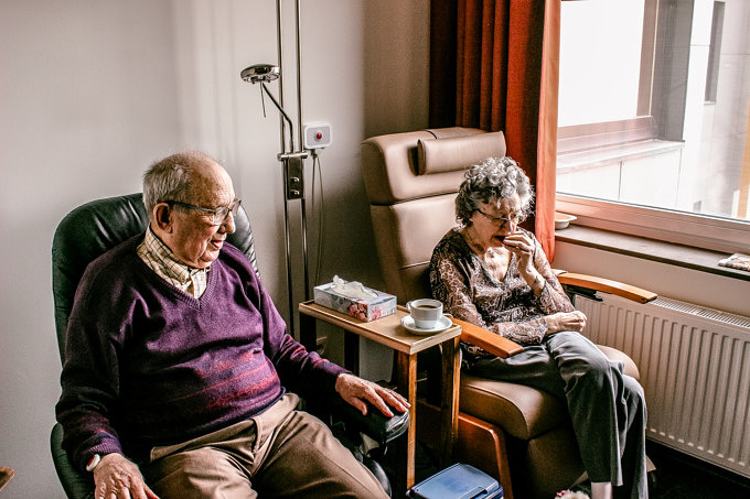 Alte Menschen Großeltern Altenheim Seniorenheim