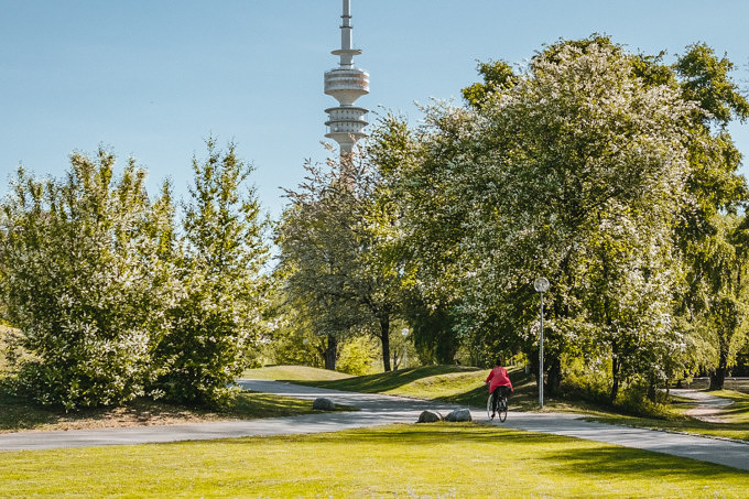 Olympiapark Sommer Frühling