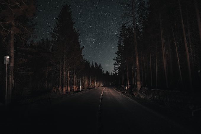 Nacht Wald Sterne