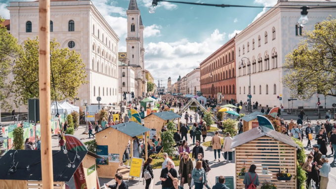Autofreies Festival auf der Ludwigstraße